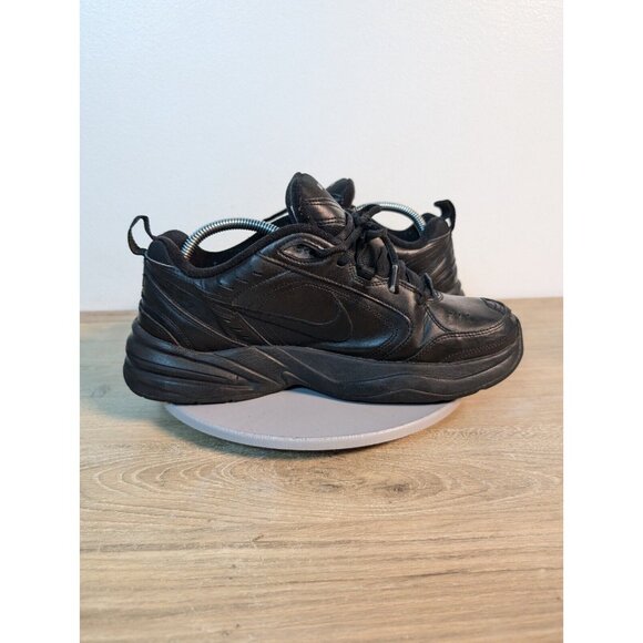 Nike Mens Air Monarch IV 415445-001 Black Walking Shoes Sneakers Size 9.5